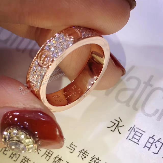 Cartier首飾 卡地亞新版原單滿天星戒指 高端925純銀高碳鑽  zgk1361